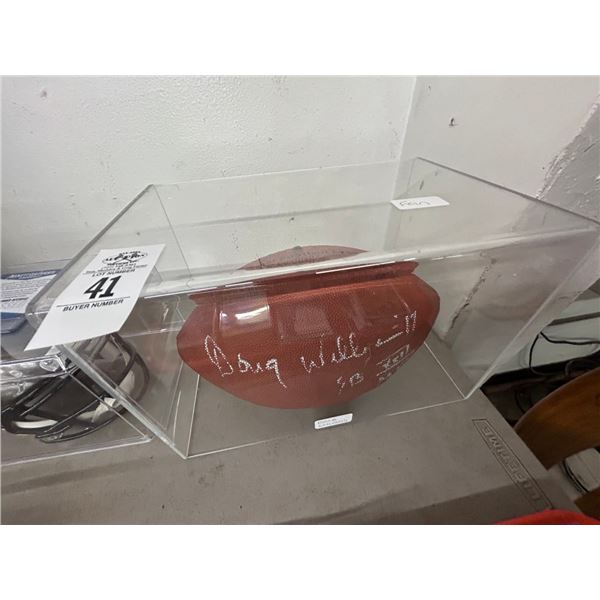 Doug Williams Autographed Football w/Showcase