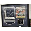 Image 1 : Dallas Cowboys Autographed Framed Tony Romo Keepsake w/COA