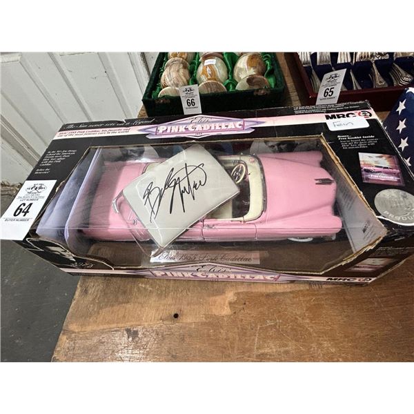 Elvis Presley Die Cast Autographed Pink Cadillac