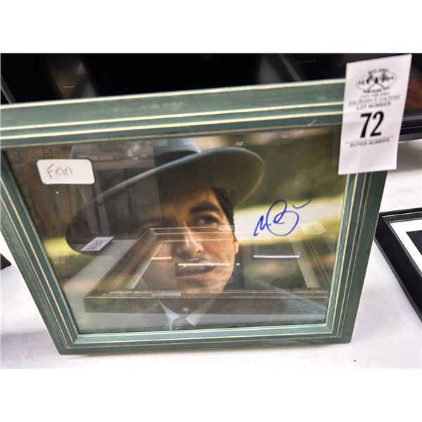 Young Al Pachino Framed Autographed Photo