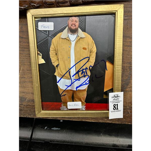 Jelly Roll Framd Autographed Photo