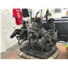 Image 1 : Large 4 Horse Remmington Bronze The Calvary - Signed Fredrick Remmington
