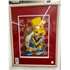 Image 1 : Bart Simpson Framed Wall Art Signed/Numbered  - 20"  X  24"