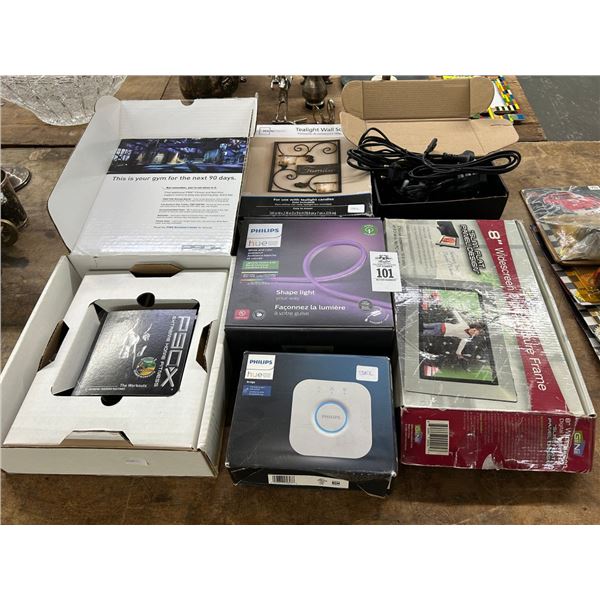 P90X Home Fitness, Tea Light Sconce, Photo Frame, Electronics