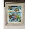 Image 2 : Framed Water Color Evening - Artist Signed -  20"  X  24"