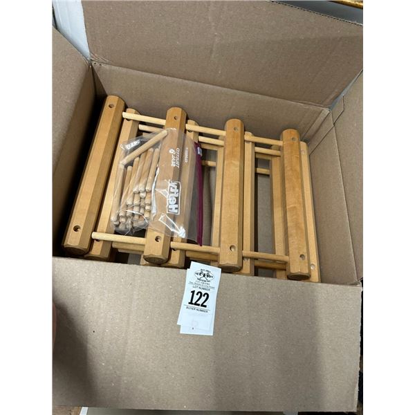 Wooden Wine Bottle Rack - Needs Assembly