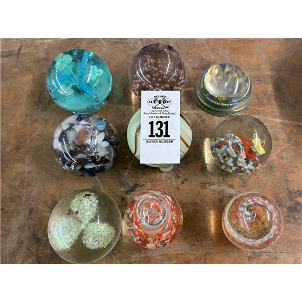 9-Ornate Paperweights - 9 X $