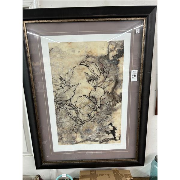 Framed Floral Signed/Numbered - 24"  X  36"