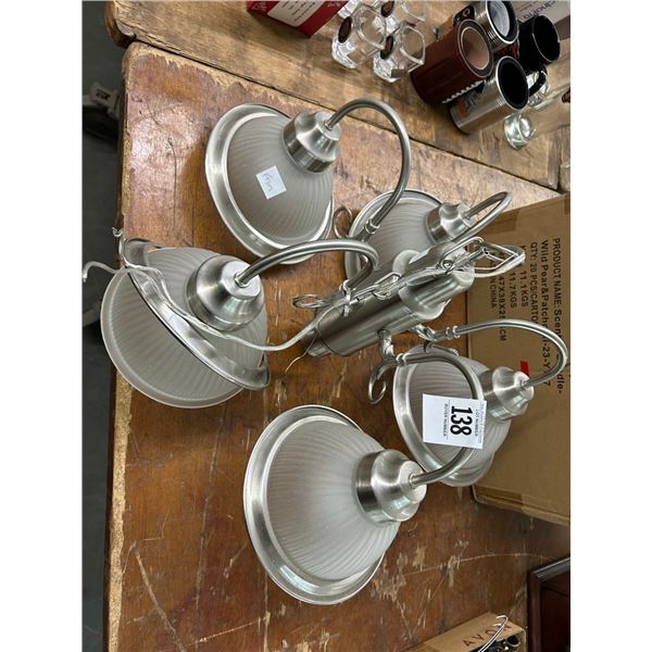 Brushed Metal 5 Light Chandelier