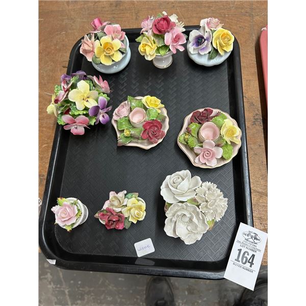 Capodimonte Floral Candlesticks/Décor - 9