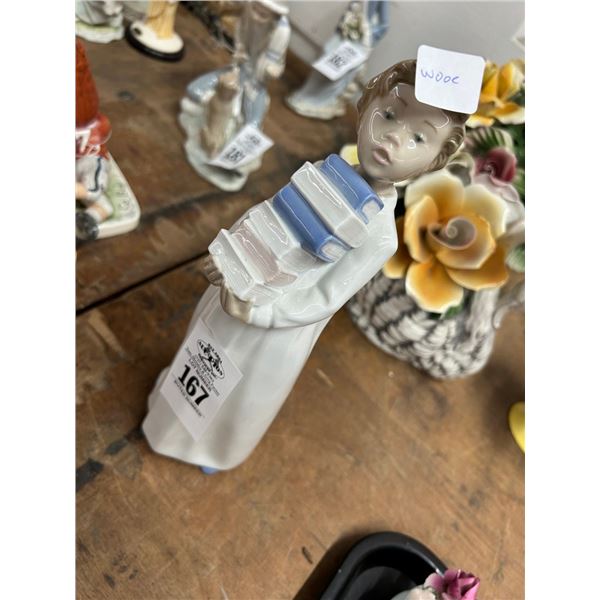 Lladro Neao Girl w/Books