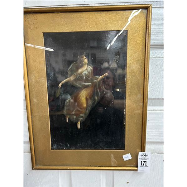 Framed Wall Art of Angel - 15"  X  18"