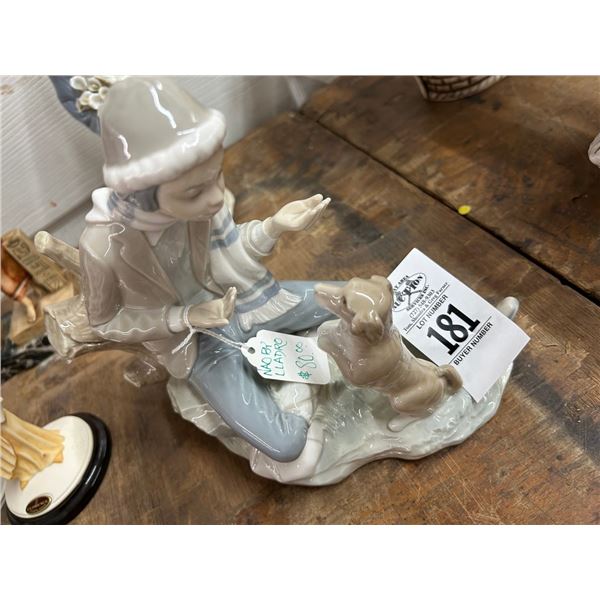 Lladro Neao Boy w/Dog