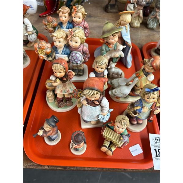 12-Asst. Size Hummel Figurines - 12  X $