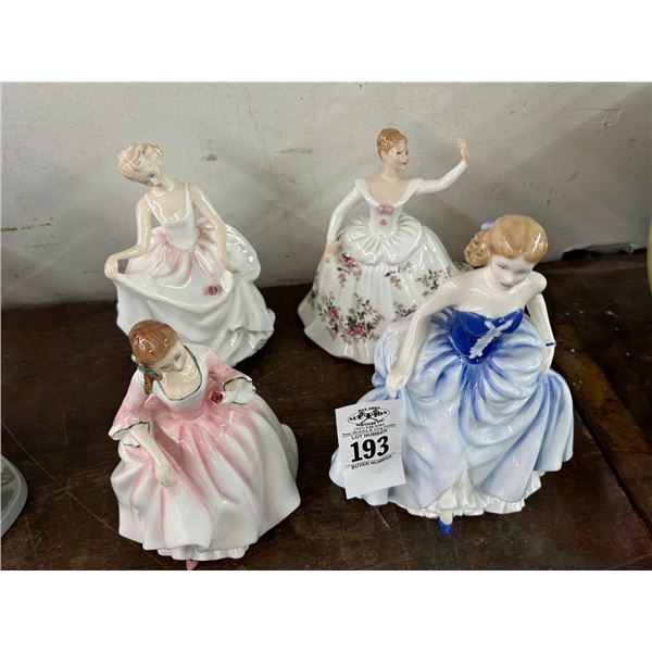 4-Royal Doulton Provincial Lady Figurines - 4 X $