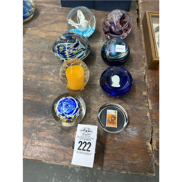 9-Ornate Paperweights - 9 X $