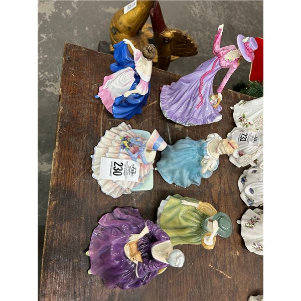 6-Royal Doulton Provincial Lady Figurines - 6 X $