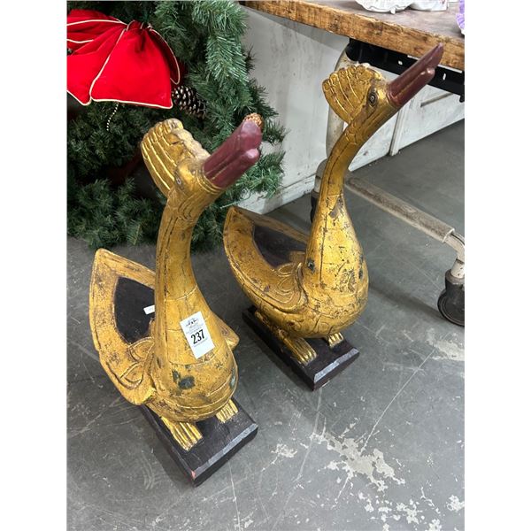 Carved  30"  Ducks - Pair