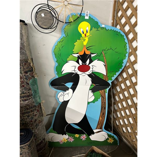 Sylvester w/Tweety  65" Cardboard Cutout Décor
