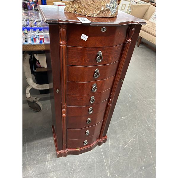 Mahogany Jewelry Cabinet