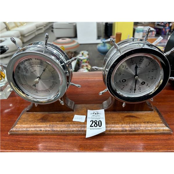 Ships Wheel Barometer