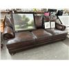Image 2 : Leather Button Trim Large Sofa