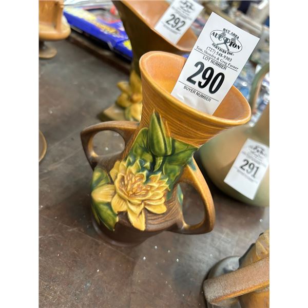 Roseville Floral Painted Vase