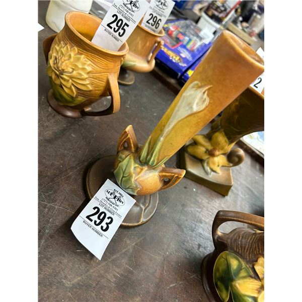 Roseville Floral Bud Vase