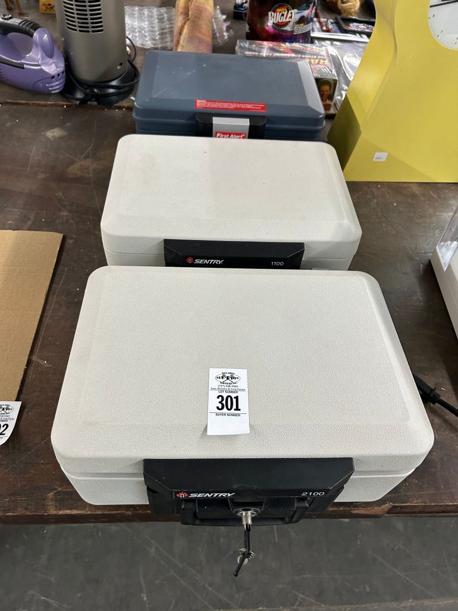 3-Sentry Lockbox w/Key - 3 X