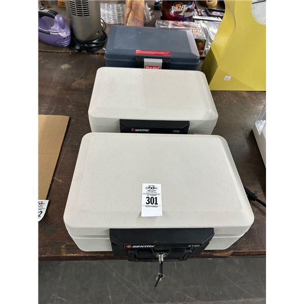 3-Sentry Lockbox w/Key - 3 X $