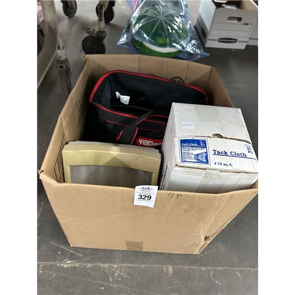 Tack Cloth, Vacuum, Cleaners, Lock Box, Light Board