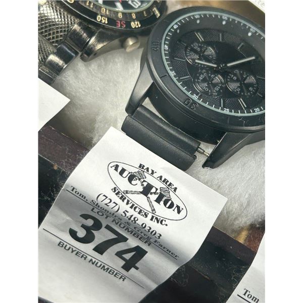 Crusie Club Black Face Men's Watch