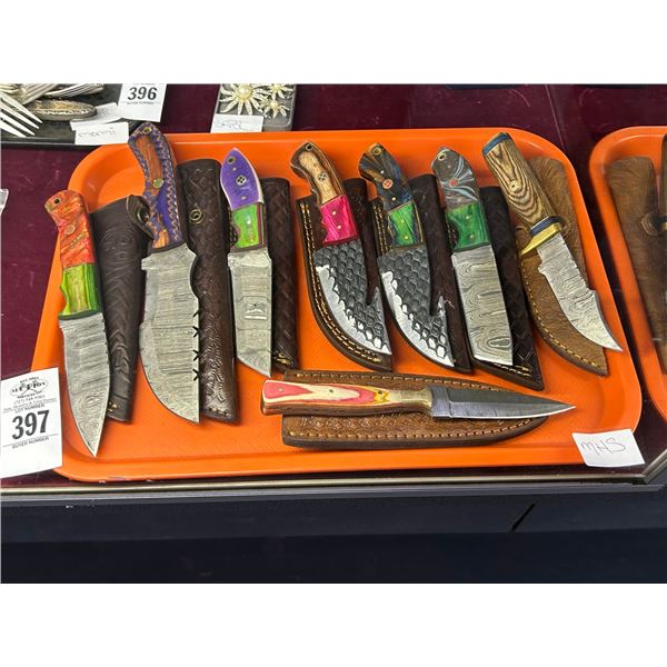 8-Custon Knife w/Sheath - 8 X $