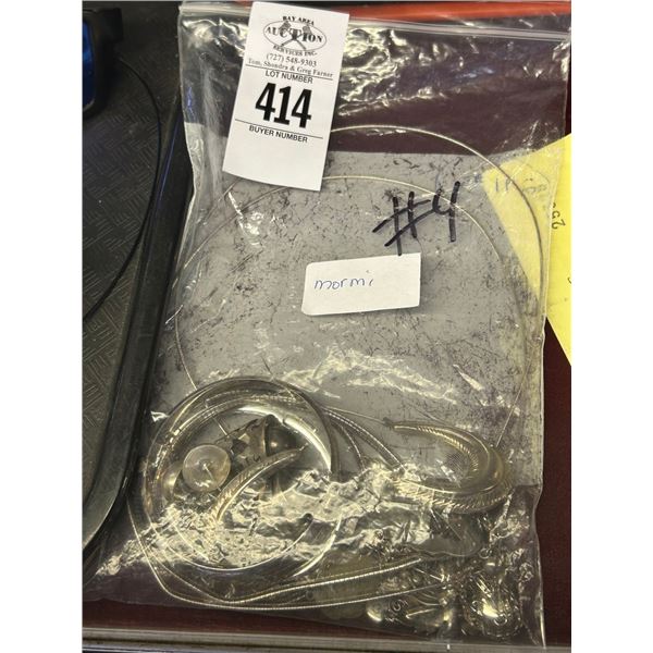 Sterling Silver Necklace/Bracelet/Earrings - 3.8 oz. - ALL