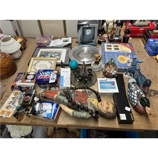 Decoy Ducks, Plane Model, Flask, Globe Art, Coin Value, Décor