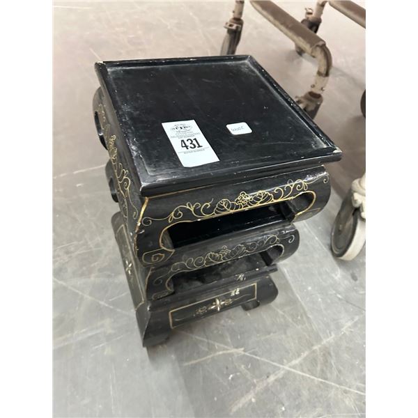 Black Oriental Short Pedestals - 3