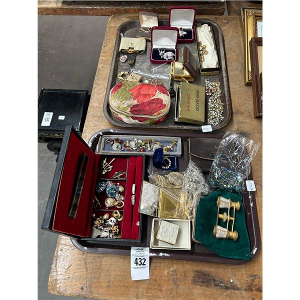 Asst. Fashion Jewelry, Pins - 2 Trays