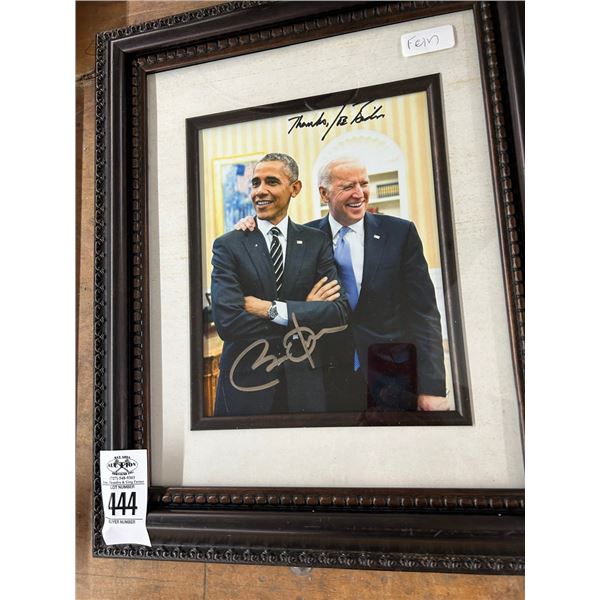 Barrack Obama/Joe Biden Autographed Photo