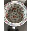 Image 2 : Large Oriental Painted Fish Bowl w/Stand