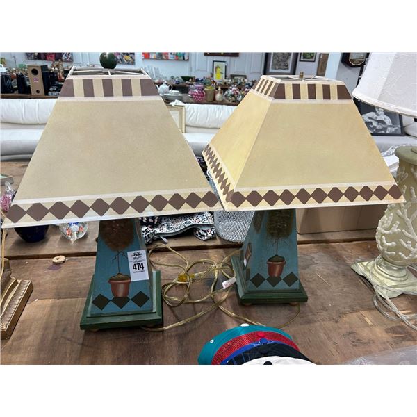 Decorator Topiary Motif - Pair