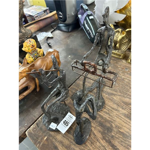 Welded Metal Musicians/Golfers - 3