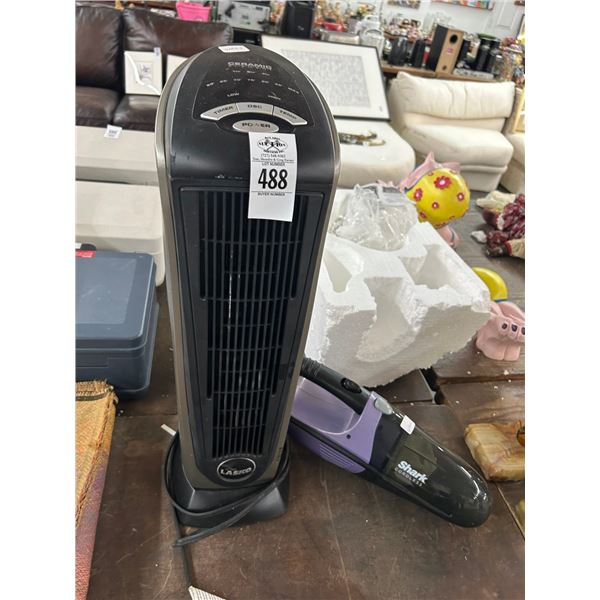 Shark Hand Vac w/Glassco Ceramic Space Heater