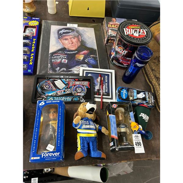 Racing Card Game, Collector Tin, Bobbleheads, Wall Art, More