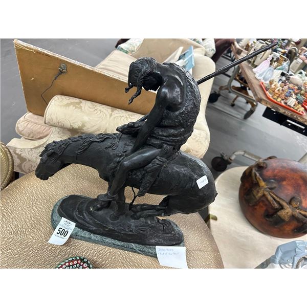 End of The Trail 24"  Bronze By James Earle
