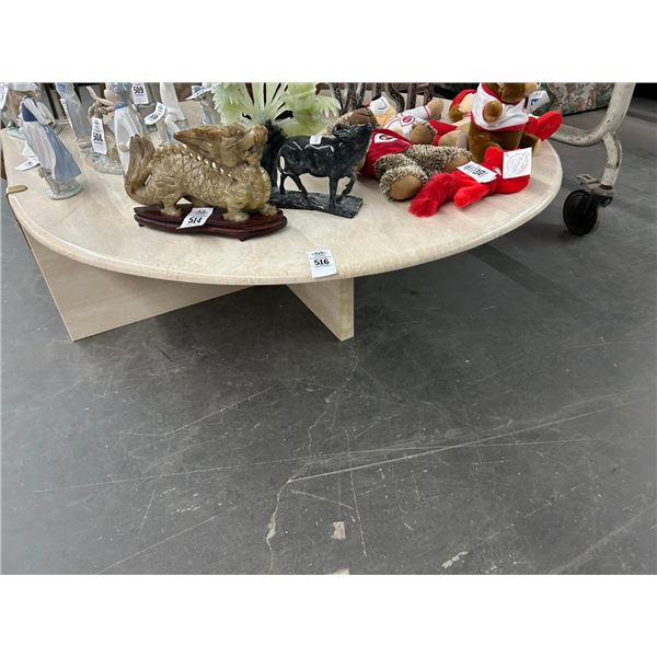 Stone Tear Drop Coffee Table