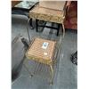 Image 1 : Ornamental Metal Base Woven Top Nesting Tables - Set of 2