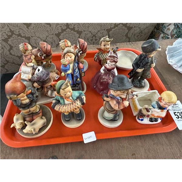 10-Hummel Figure w/Ashtray - One Damaged - 10 X $