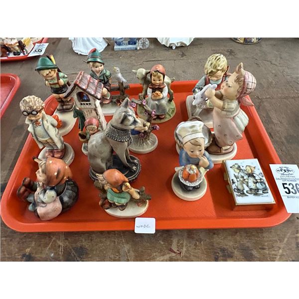 12-Hummel Figurine/What Not Box - 12 X $