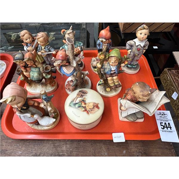 10-Hummel Figurine/What Not Box - 10 X $
