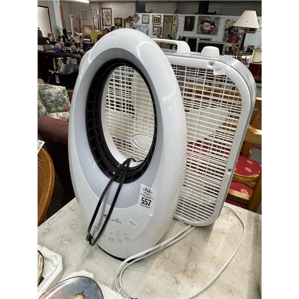 Live Pure Air Purifier, Box Fan